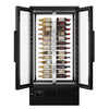 Panoramic Commercial Wine Fridge - Black - Single Zone - 450L - max. 104 bottles
