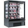 Commercial multideck display fridge - 1330mm - 711L - with 2 hinged glass doors & 4 shelves - Anthracite