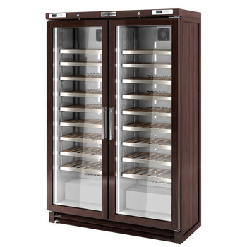 Chłodziarka do wina - prawdziwe drewno - 2 strefy klimatyczne - 700 litrów - maks. 210 butelek - Prime Gastro