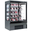 Commercial multideck display fridge - 1018mm - 602L - with 2 hinged glass doors & 4 shelves - Anthracite