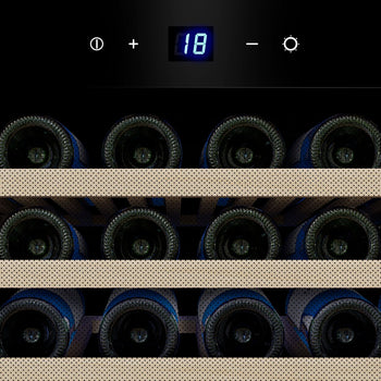 Chłodziarka do wina - 1 strefa klimatyczna - 120 litrów - maks. 52 butelki - Prime Gastro