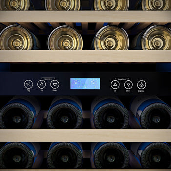 Chłodziarka do wina - 2 strefy klimatyczne - 350 litrów - maks. 116 butelek - Prime Gastro