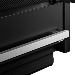 (6 szt.) Regał chłodniczy przyścienny Plug‑In - 11250mm - z 24 bezramowymi, podwójnie przeszklonymi drzwiami uchylnymi & 30 półek - Czarny