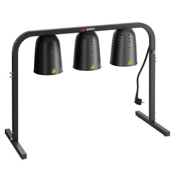 Wärmebrücke Infrarot mit 3 Wärmelampe - 750 Watt - höhenverstellbar - Schwarz