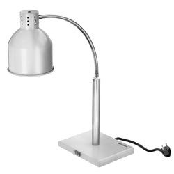 Lampa grzewcza na podczerwień – 250 W – elastyczna regulacja – srebrna