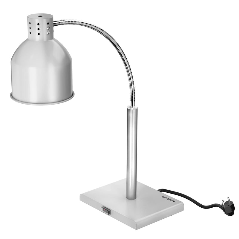 Lampa grzewcza na podczerwień – 250 W – elastyczna regulacja – srebrna