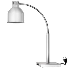 Lampa grzewcza na podczerwień – 250 W – elastyczna regulacja – srebrna
