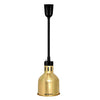 Lampa grzewcza na podczerwień – 275 W – Ø 175 mm – złota