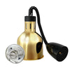 Lampa grzewcza na podczerwień – 275 W – Ø 175 mm – złota