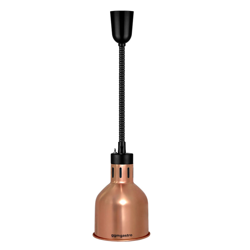 Lampa grzewcza na podczerwień – 275 W – Ø 175 mm – różowe złoto