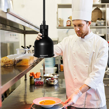 Lampa grzewcza - 275 W - Ø 175 mm - czarna - Prime Gastro