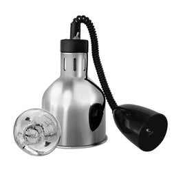 Lampa grzewcza na podczerwień – 275 W – Ø 175 mm – srebrna