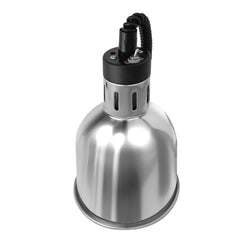 Lampa grzewcza na podczerwień – 275 W – Ø 175 mm – srebrna