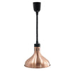 Buffet Infrared Heat Lamp - Retractable - Dome - Diameter 290mm - 275W - E27 - Cord 600–1500mm - Pale Gold