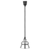 Lampa do podgrzewania potraw wisząca - Ø 228mm - regulowana wysokość - srebrna