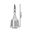 Lampa grzewcza do potraw wisząca - 250W - Ø 180mm - stożkowa - regulowana wysokość - aluminium
