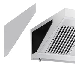 Okap ścienny – 2400 mm – z filtrem i lampą