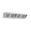 Wall-mounted hood – 2400 x 700 mm – with filters and lamp – EDUARD series, image 1 of 11