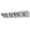 Wall-mounted hood – 2400 x 700 mm – with filters and lamp – EDUARD series, image 4 of 11