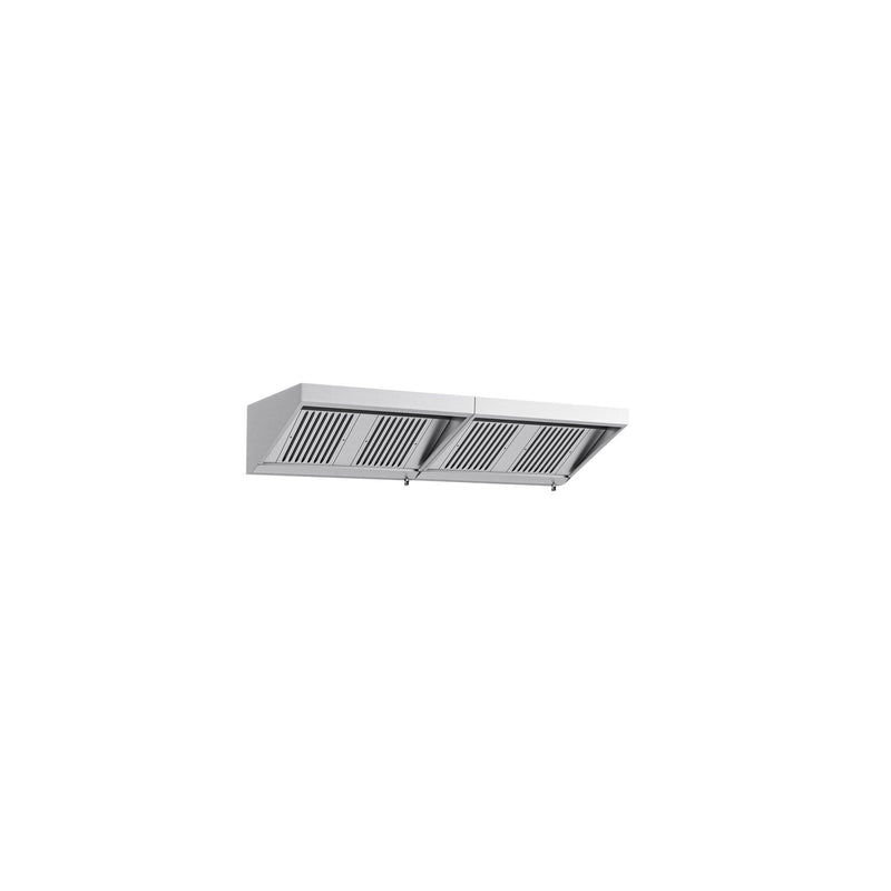 Okap ścienny – 2400 mm – z filtrem i lampą