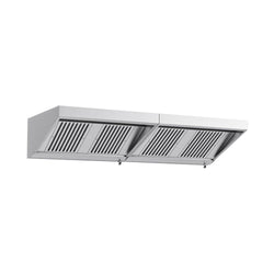 Wall-mounted hood – 2400 x 900 mm – with filters and lamp – EDUARD series