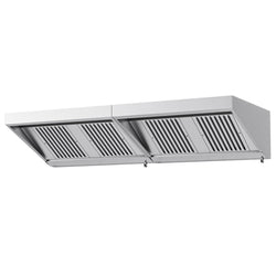 Okap ścienny – 2400 mm – z filtrem i lampą