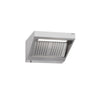Commercial Wall-Mounted Extraction Canopy - 1000mm - with Baffle Filters & LED Lighting