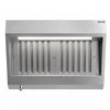 Commercial Wall-Mounted Extraction Canopy - 1000mm - with Baffle Filters & LED Lighting