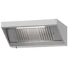 Commercial Wall-Mounted Extraction Canopy - 1400mm - with Baffle Filters & LED Lighting