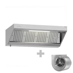 Okap ścienny z silnikiem – 1800 mm – z regulatorem, filtrem i lampą