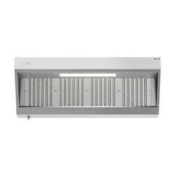 Okap ścienny z silnikiem – 1800 mm – z regulatorem, filtrem i lampą