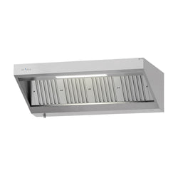 Okap ścienny z silnikiem – 1800 mm – z regulatorem, filtrem i lampą