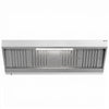 Commercial Wall-Mounted Extraction Canopy - 2000mm - with Baffle Filters & LED Lighting