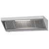 Commercial Wall-Mounted Extraction Canopy - 2000mm - with Baffle Filters & LED Lighting