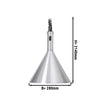 Lampa grzewcza do potraw Retro wisząca - 250W - Ø 280mm - stożkowa - regulowana wysokość - aluminium