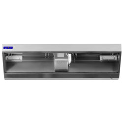 Okap ścienny - 2400mm - z silnikiem, regulatorem, filtrem i lampą