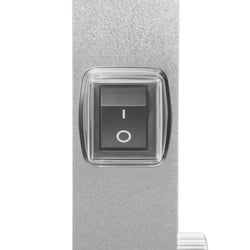 Wärmebrücke Infrarot mit 3 Wärmelampe - 750 Watt - höhenverstellbar - Silber