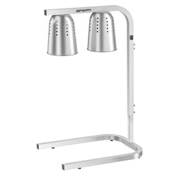 Mostek cieplny na podczerwień z 2 lampami grzewczymi – 500 W – regulacja wysokości – srebrny