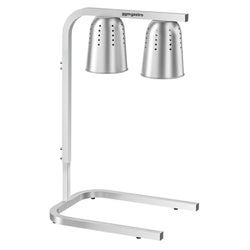 Mostek cieplny na podczerwień z 2 lampami grzewczymi – 500 W – regulacja wysokości – srebrny