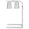 Mostek cieplny na podczerwień z 2 lampami grzewczymi – 500 W – regulacja wysokości – srebrny
