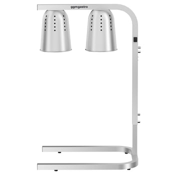 Lampa grzewcza - 500 W - srebrna - Prime Gastro