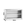 Szafka wisząca ze stali nierdzewnej PREMIUM - 1000x400mm - otwarta - 650mm wysokości