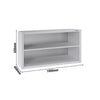 Szafka wisząca ze stali nierdzewnej ECO - 1000x400mm - otwarta - skręcana - 650mm wysokości