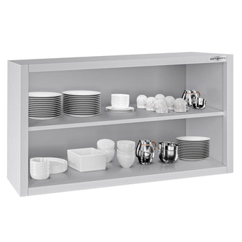 Szafka wisząca naścienna ze stali nierdzewnej ECO - 1000x400 mm - bez drzwi przesuwnych - 650 mm wysokości - Prime Gastro