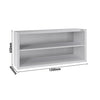 Commercial Stainless Steel Wall Cabinet / Kitchen Cupboard ECO - 1200x400x650mm - Open Front (no doors)