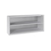 Commercial Stainless Steel Wall Cabinet / Kitchen Cupboard ECO - 1200x400x650mm - Open Front (no doors)