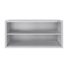 Commercial Stainless Steel Wall Cabinet / Kitchen Cupboard ECO - 1200x400x650mm - Open Front (no doors)