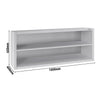 Commercial Stainless Steel Wall Cabinet / Kitchen Cupboard ECO - 1600x400x650mm - Open Front (no doors)
