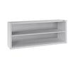 Commercial Stainless Steel Wall Cabinet / Kitchen Cupboard ECO - 1600x400x650mm - Open Front (no doors)