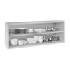 Commercial Stainless Steel Wall Cabinet / Kitchen Cupboard ECO - 1800x400x650mm - Open Front (no doors)